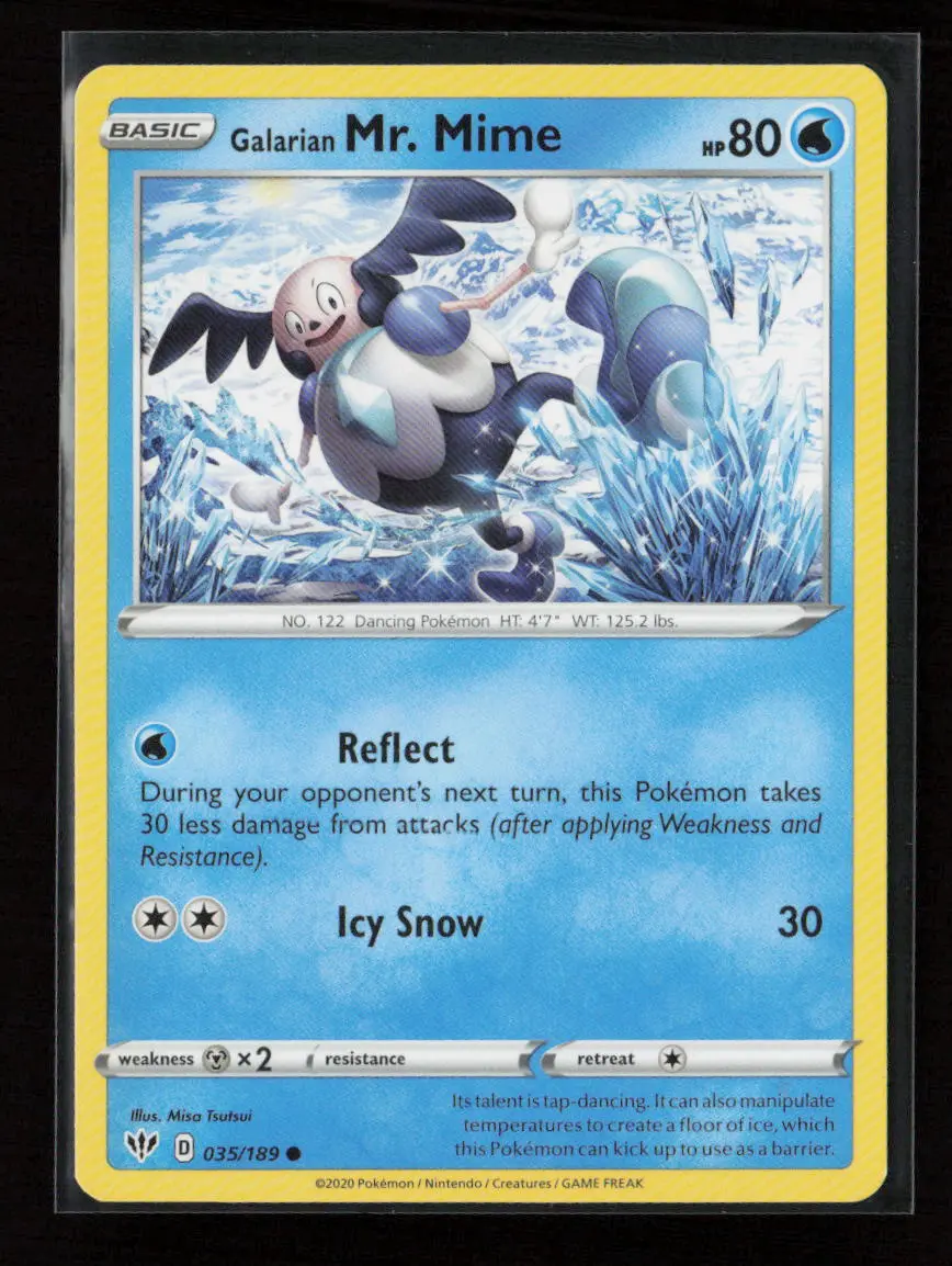 Galarian Mr. Mime Common Swsh03: Darkness Ablaze 035/189 Lp 1