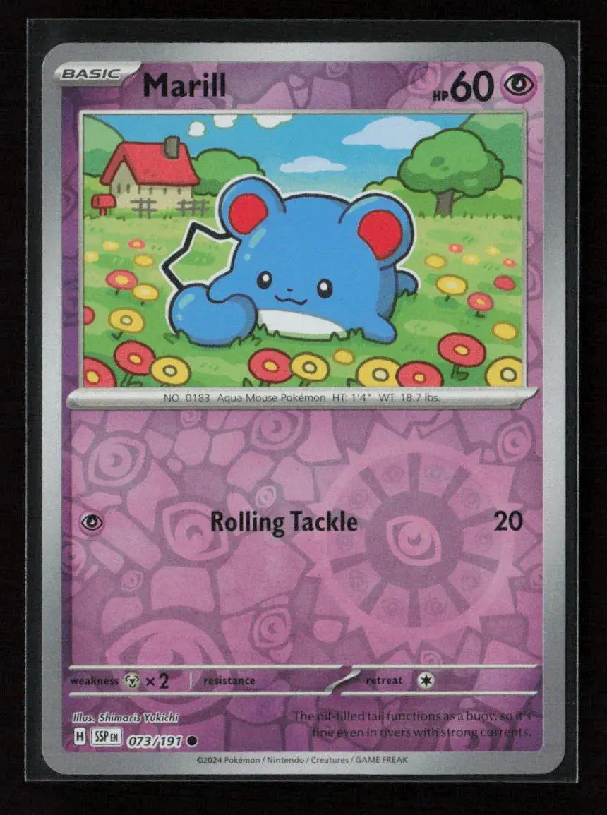 Marill Common Sv08: Surging Sparks 073/191 Nm 1
