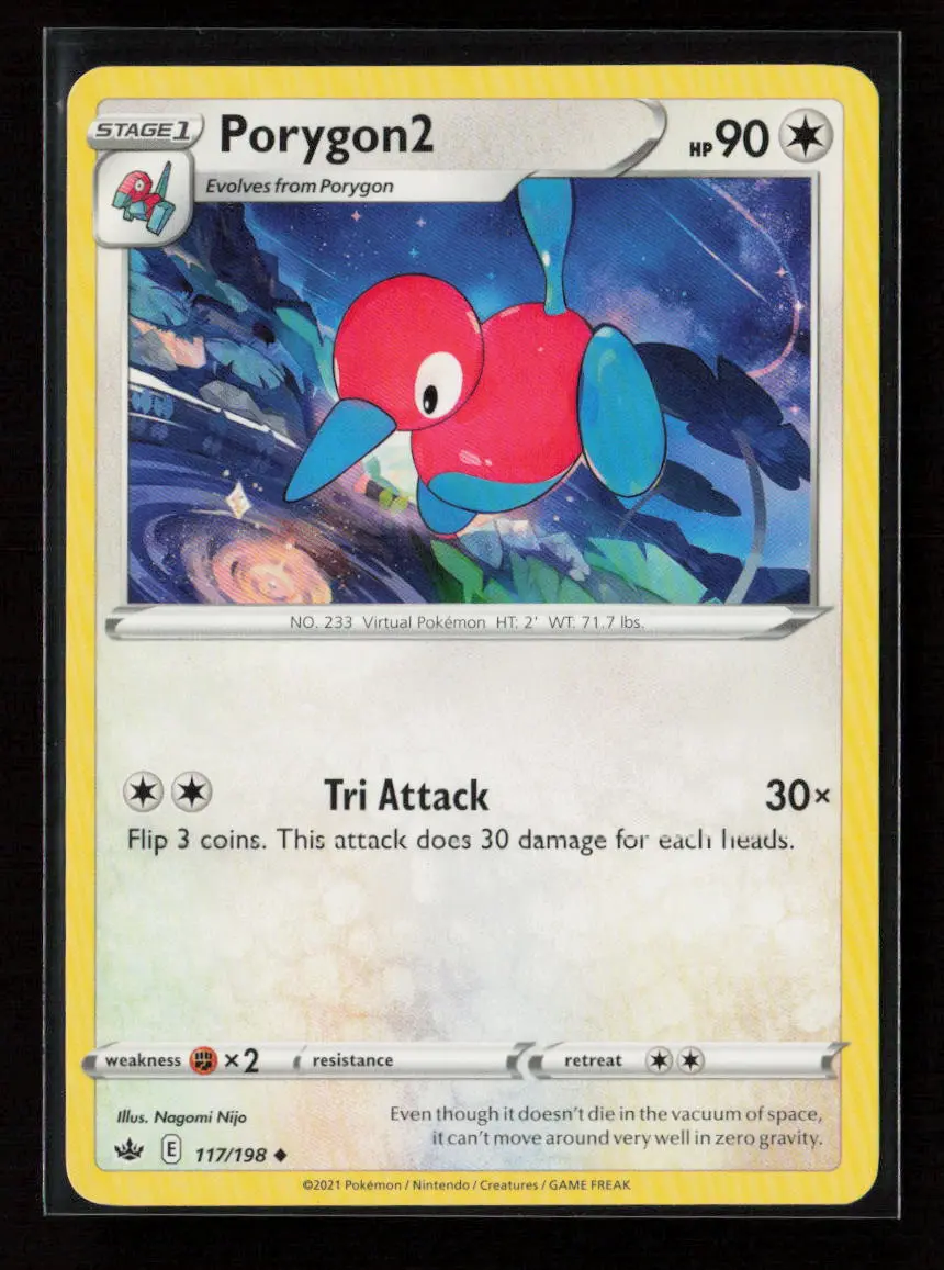 Porygon2 Uncommon Swsh06: Chilling Reign 117/198 Lp 1