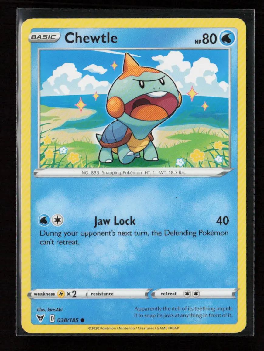 Chewtle Common Swsh04: Vivid Voltage 038/185 Lp 1