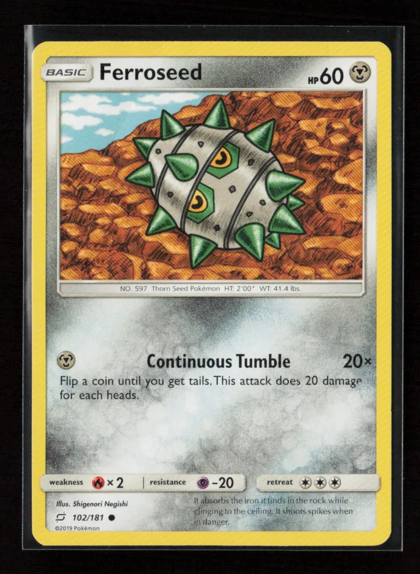 Ferroseed Common Sm - Team Up 102/181 Lp 1