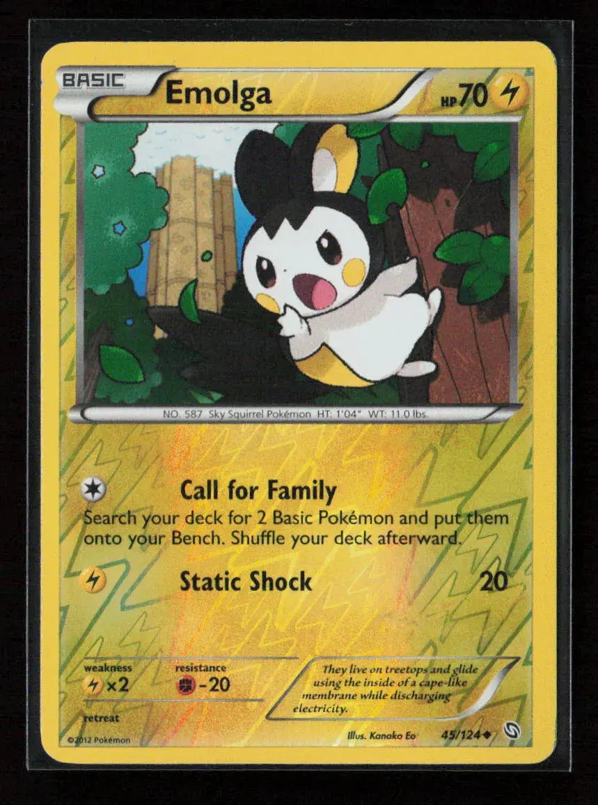 Emolga Uncommon Dragons Exalted 45/124 Lp 1