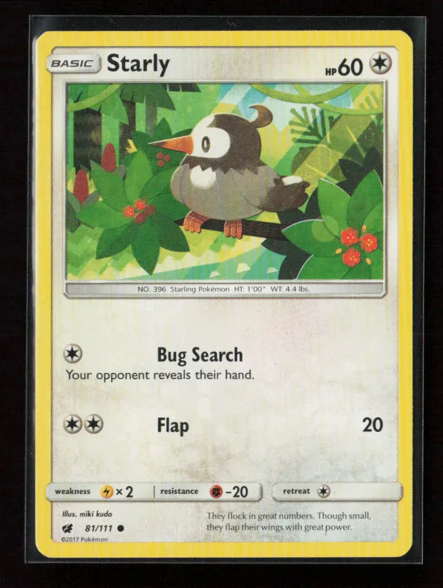 Starly Common Sm - Crimson Invasion 81/111 Nm 1