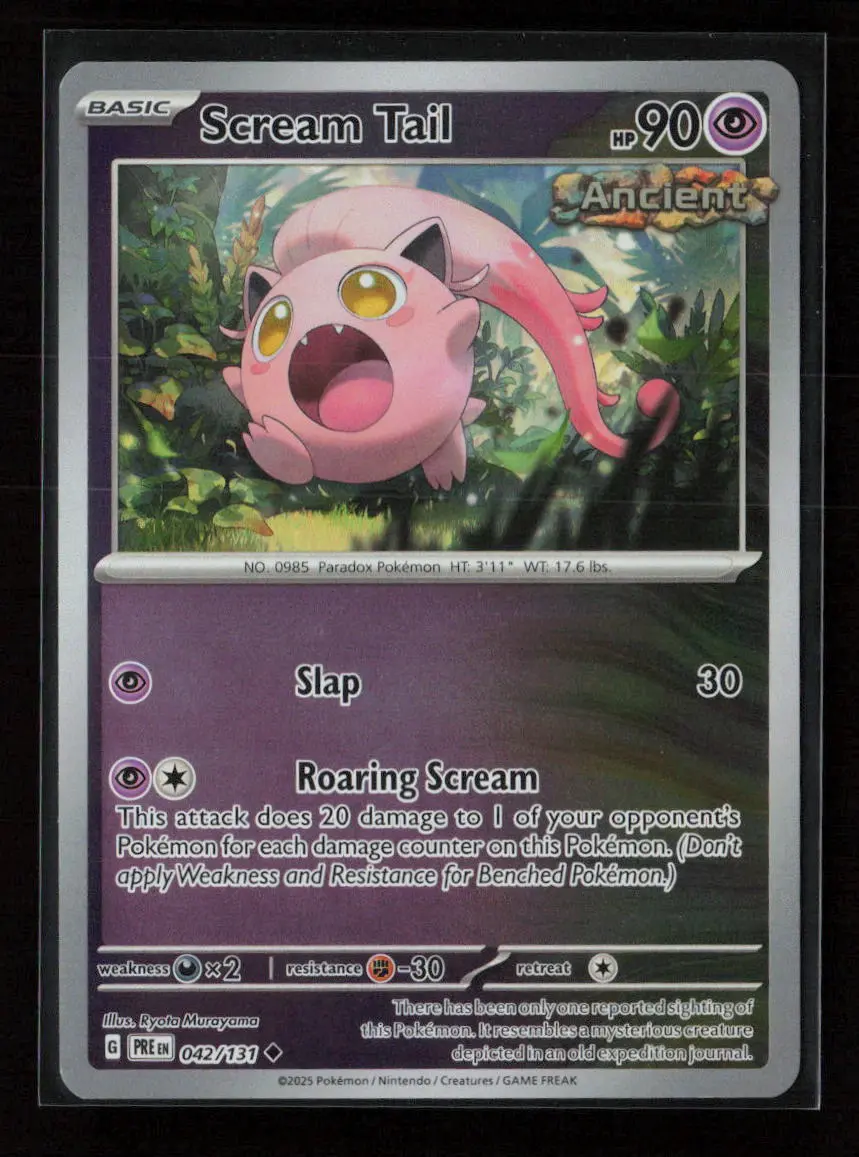 Scream Tail Uncommon Sv: Prismatic Evolutions 042/131 Nm 1