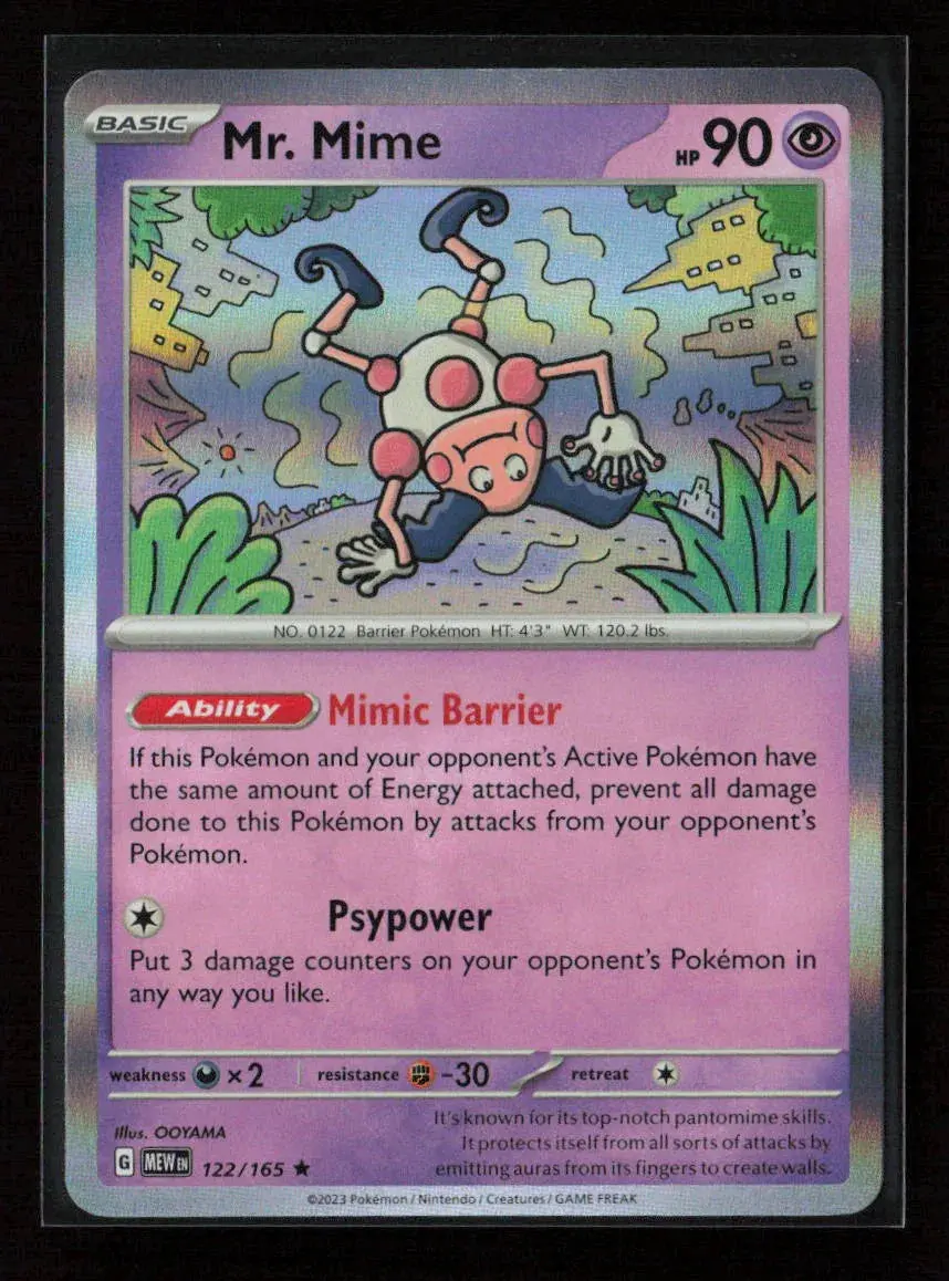 Mr. Mime - Rare Sv: Scarlet & Violet 151 122/165 Nm 1