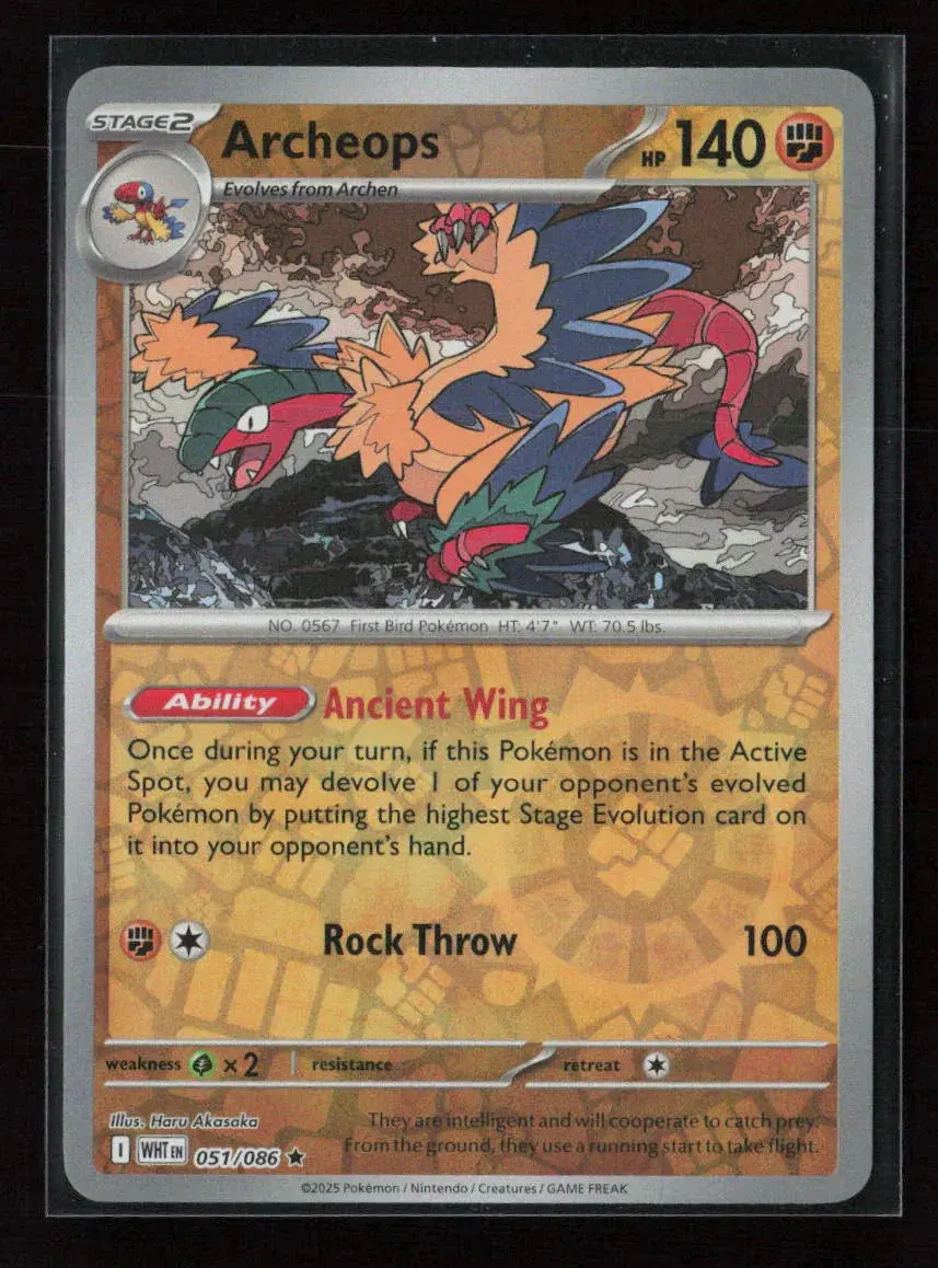 Archeops Rare Sv: White Flare 051/086 Nm 1