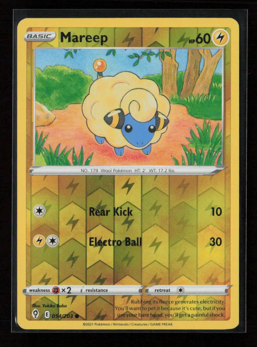 Mareep Common Swsh07: Evolving Skies 054/203 Nm 1