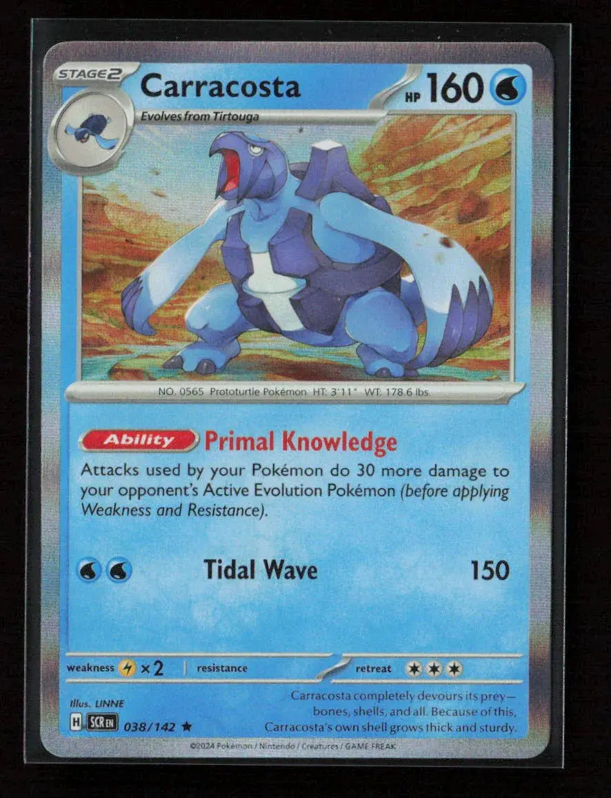 Carracosta Rare Sv07: Stellar Crown 038/142 Nm 1