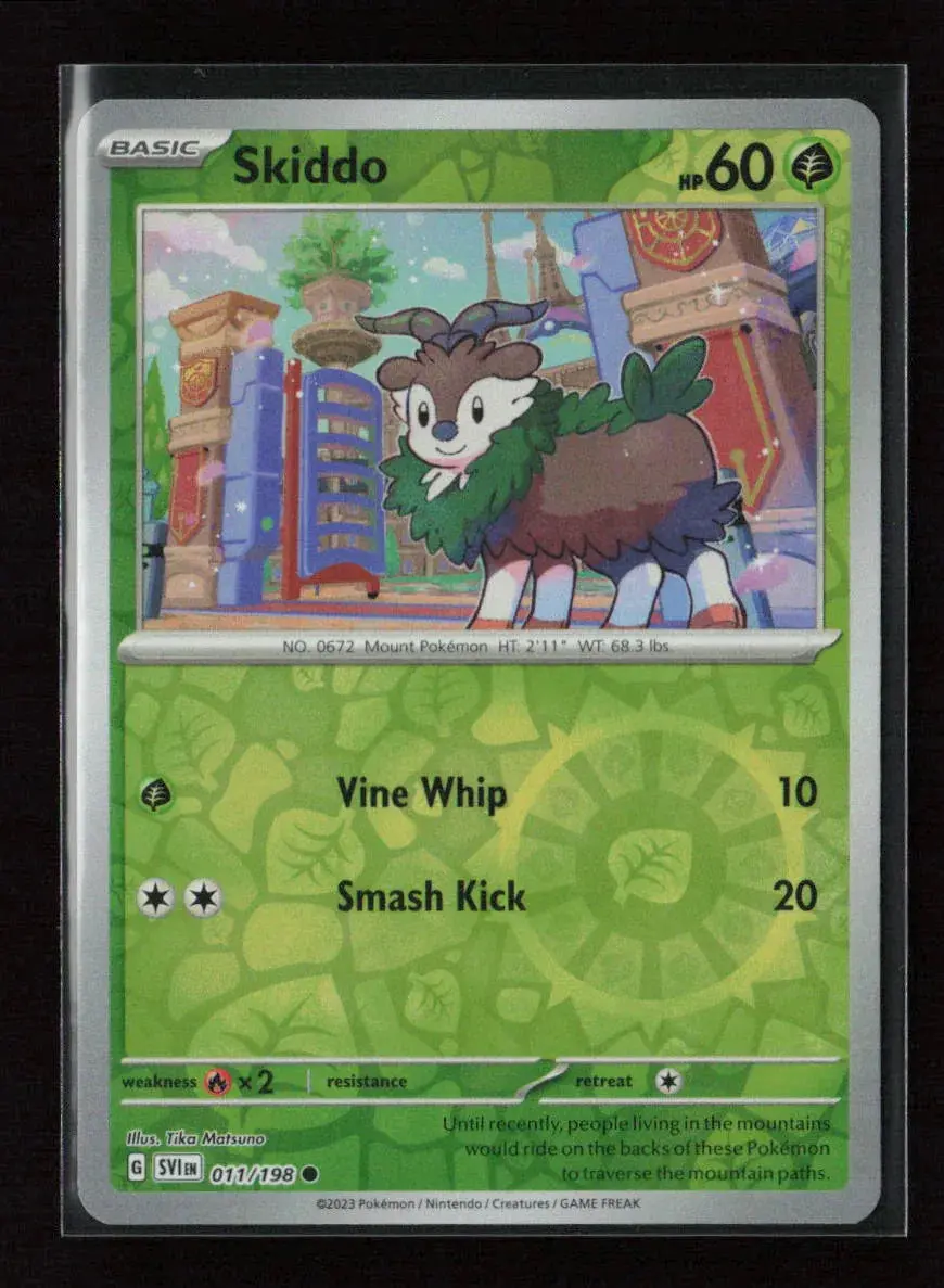 Skiddo Common Sv01: Scarlet & Violet Base Set 011/198 Nm 1