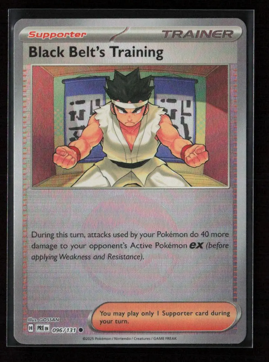 Black Belt's Training - (Poke Ball Pattern) Common Sv: Prismatic Evolutions 096/131 Nm 1