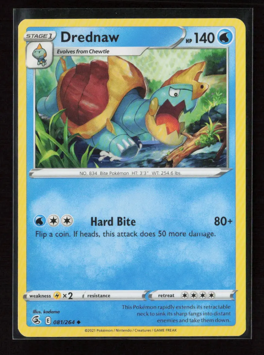 Drednaw Uncommon Swsh08: Fusion Strike 081/264 Nm 1