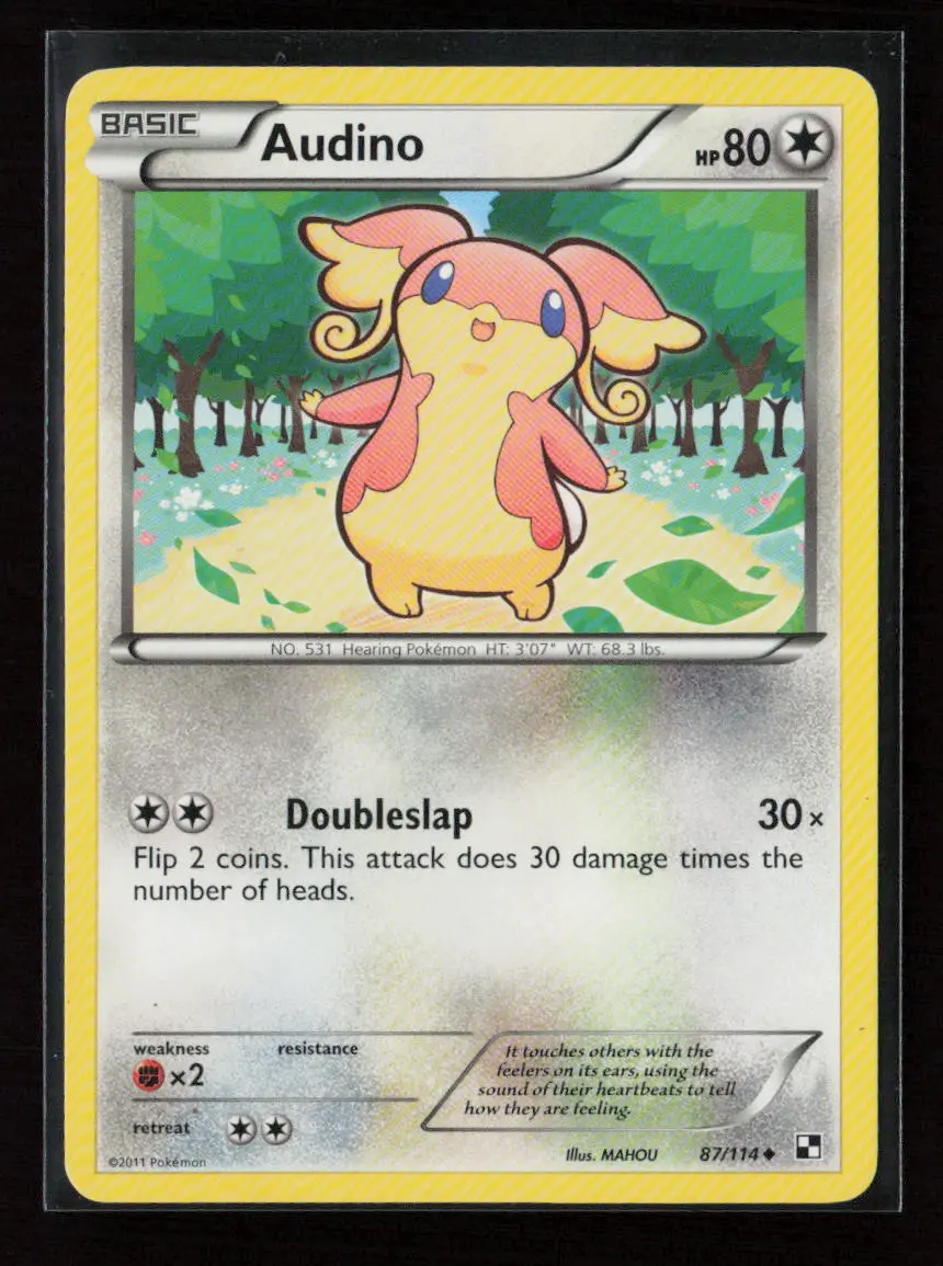 Audino Uncommon Black And White 87/114 Mp 1