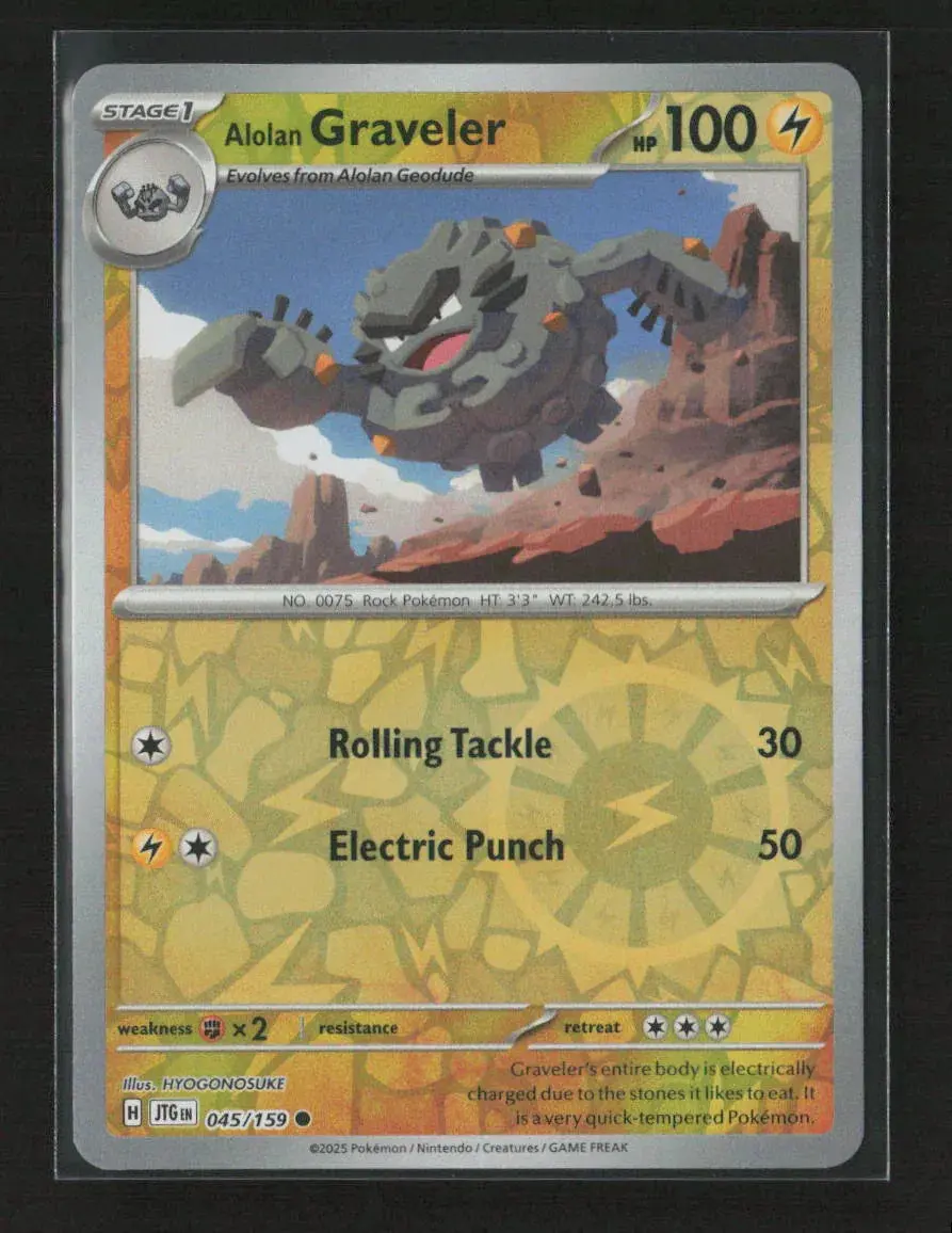 Alolan Graveler Common Sv09: Journey Together 045/159 Nm 1