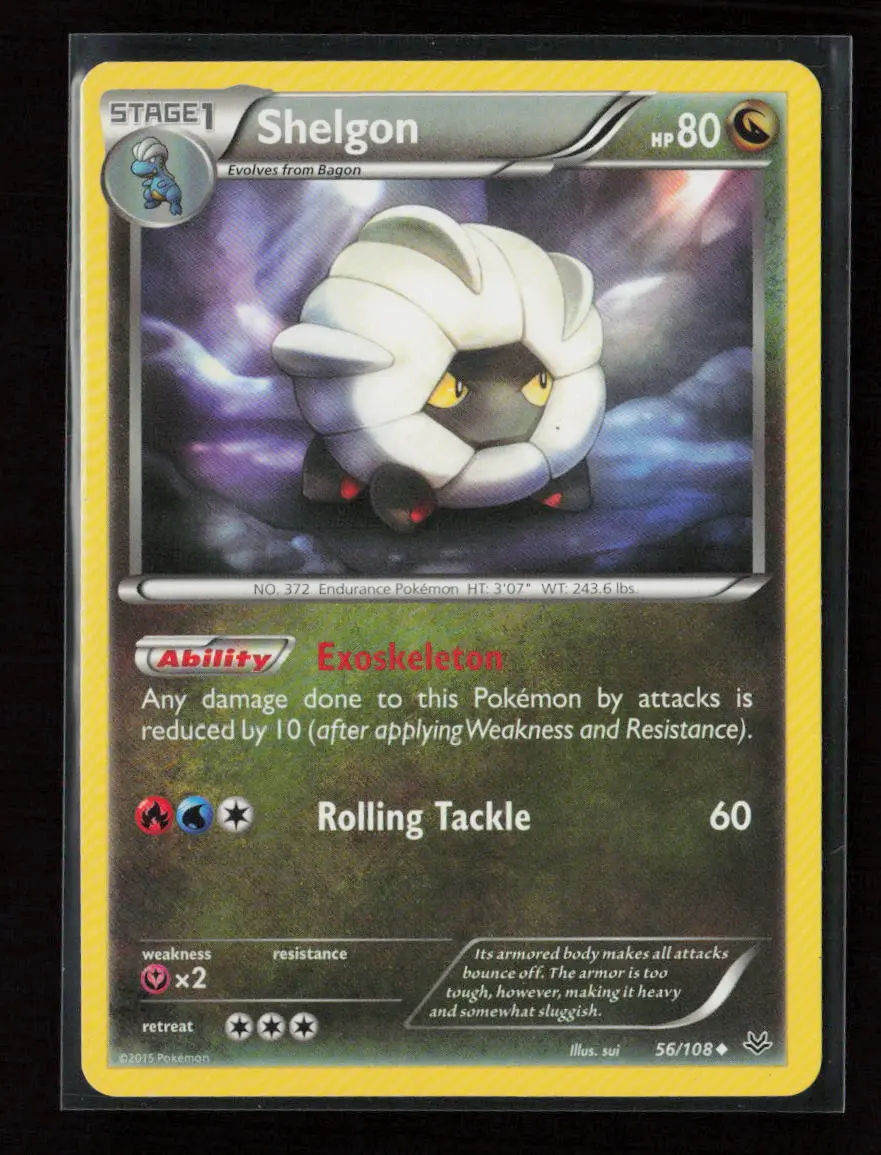 Shelgon Uncommon Xy - Roaring Skies 56/108 Lp 1
