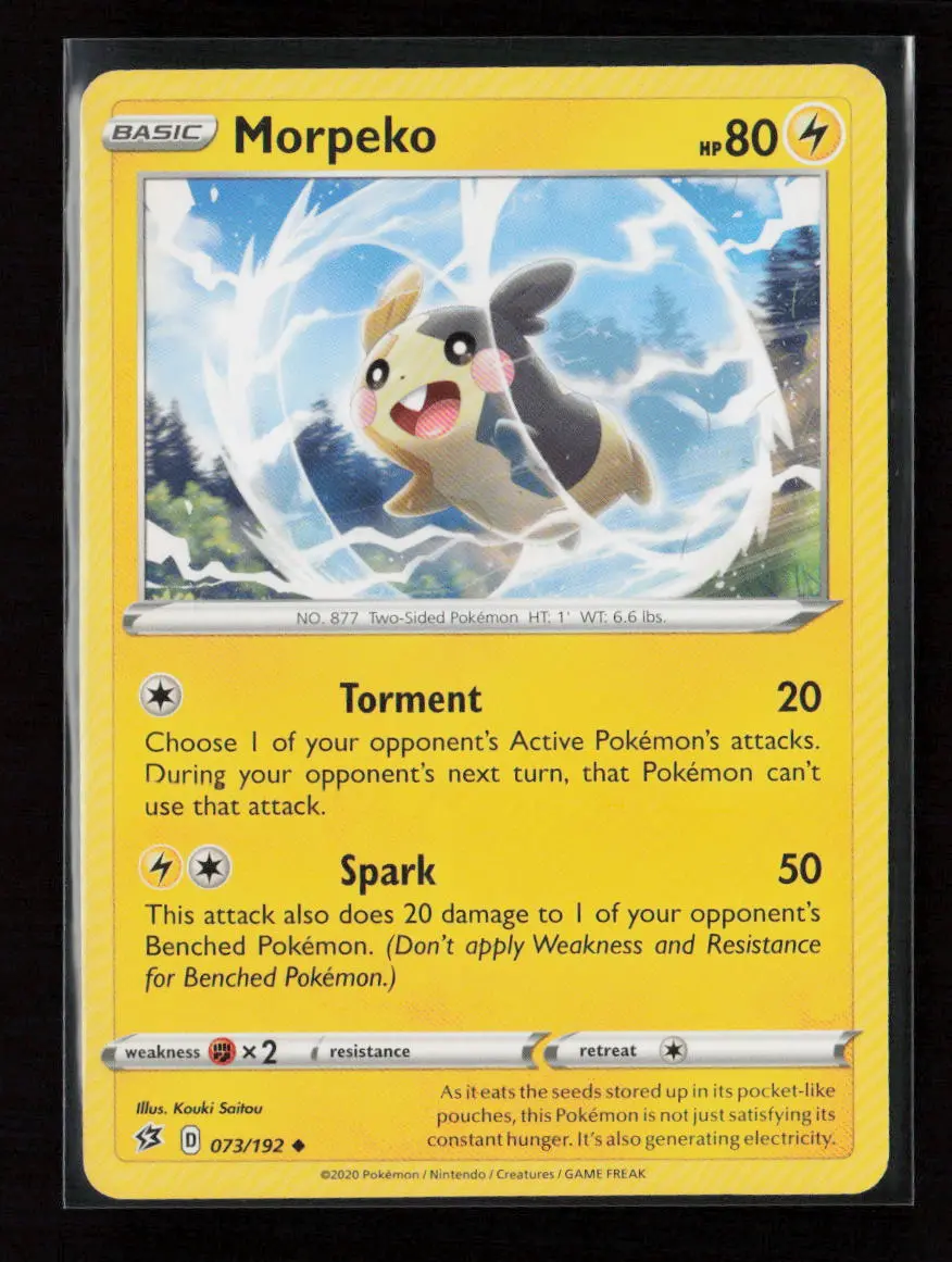 Morpeko Uncommon Swsh02: Rebel Clash 073/192 Lp 1
