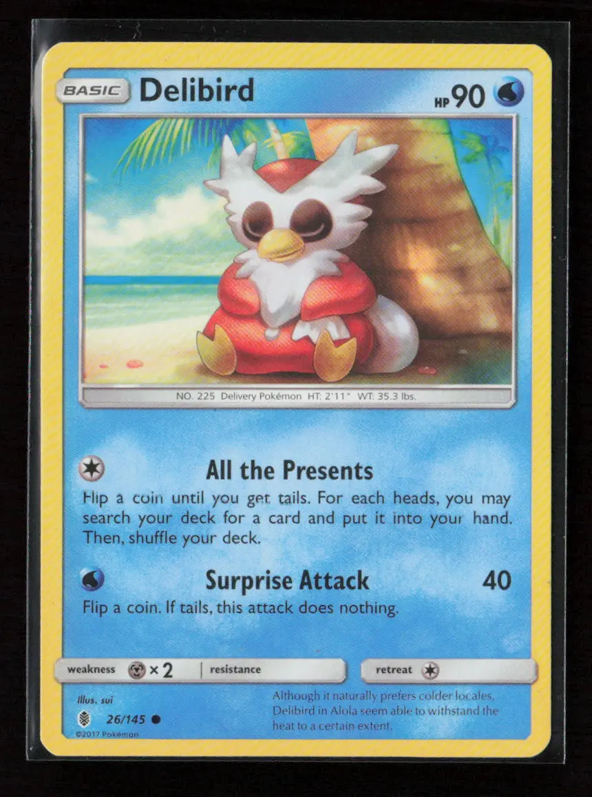 Delibird Common Sm - Guardians Rising 26/145 Lp 1