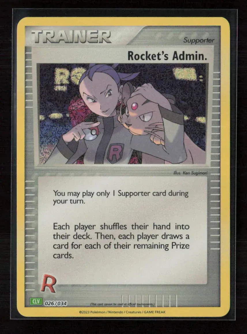 Rocket's Admin. (Clb) Classic Collection Trading Card Game Classic 027/034 Nm 1