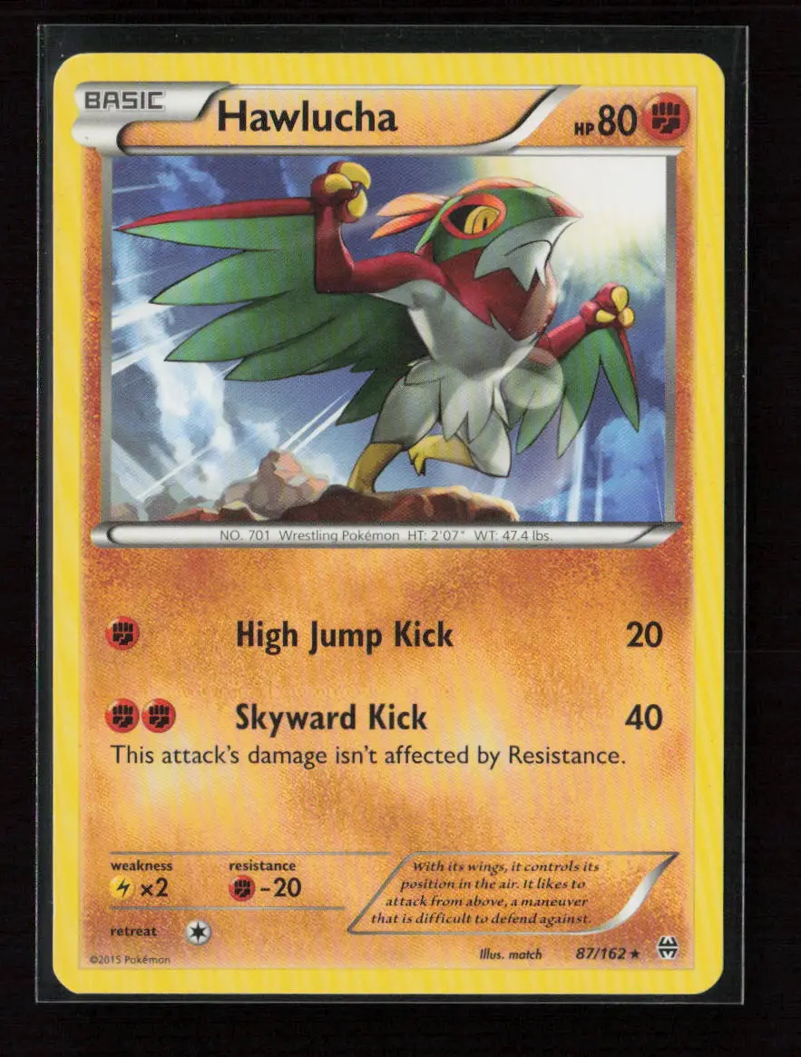 Hawlucha Rare Xy - Breakthrough 87/162 Lp 1