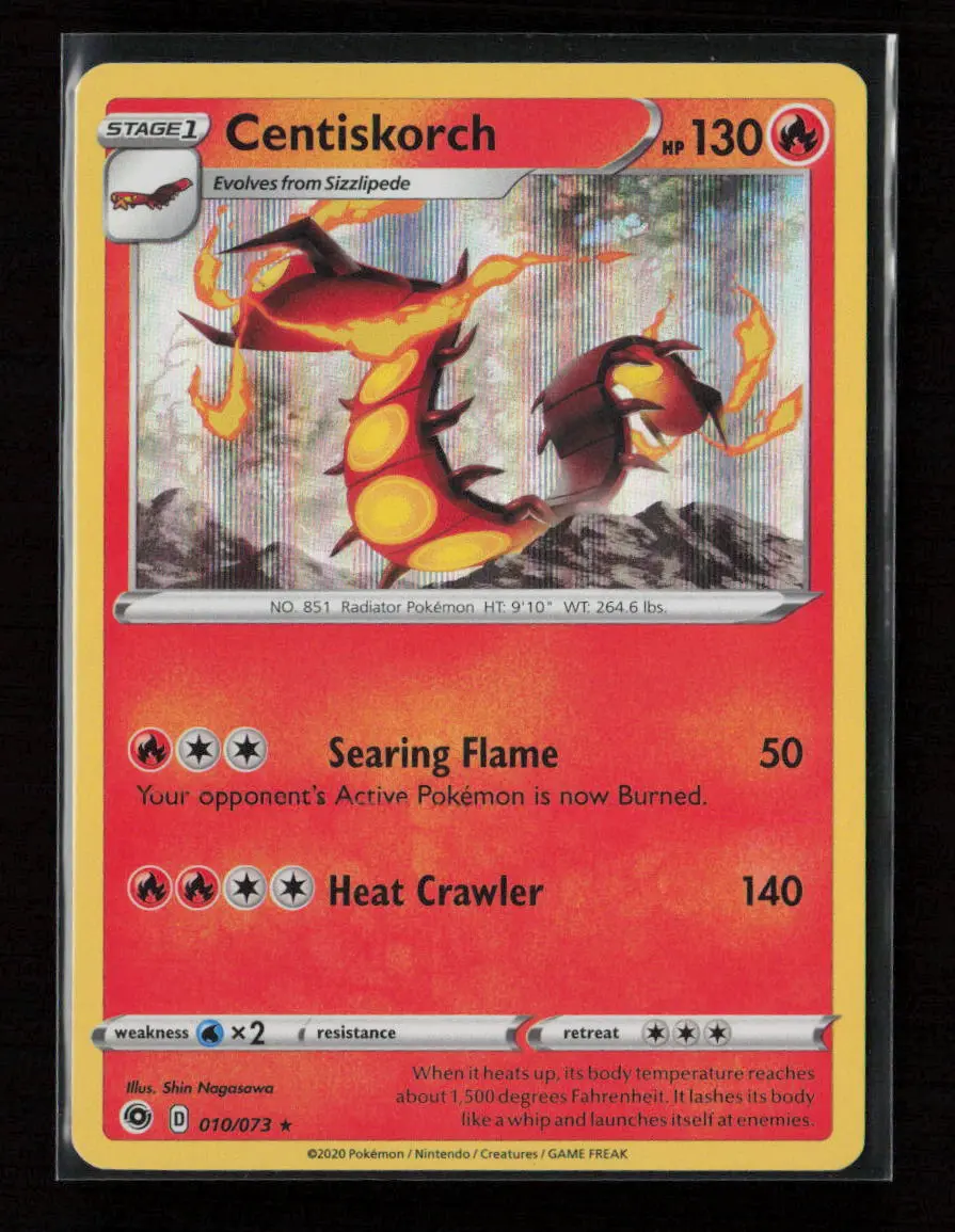 Centiskorch Holo Rare Champion's Path 10/73 Nm 1