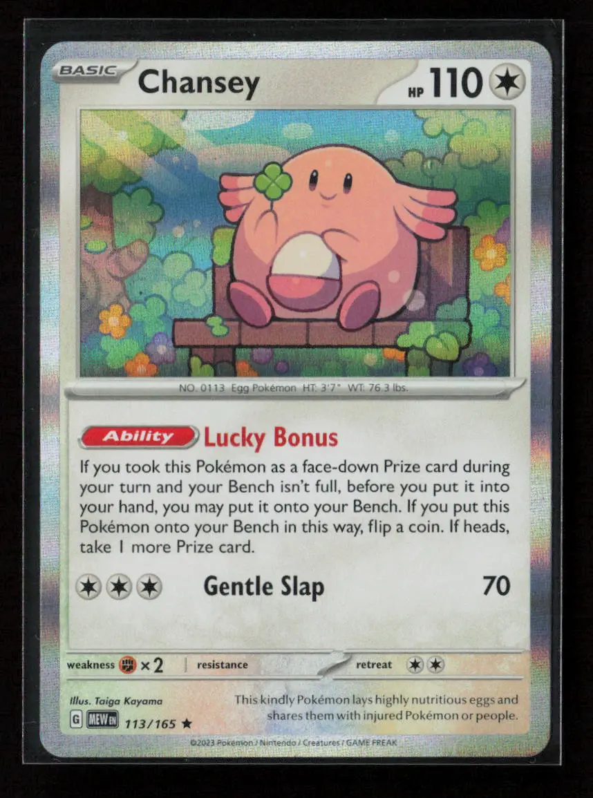 Chansey Rare Sv: Scarlet & Violet 151 113/165 Nm 1