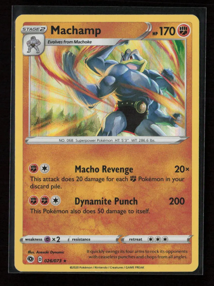 Machamp Holo Rare Champion's Path 26/73 Nm 1
