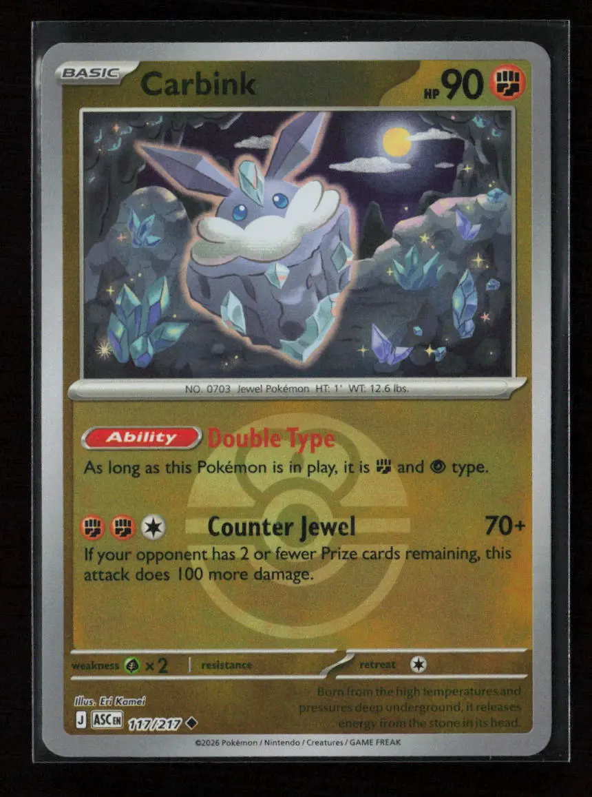 Carbink - Uncommon Me: Ascended Heroes 117/217 Nm 1