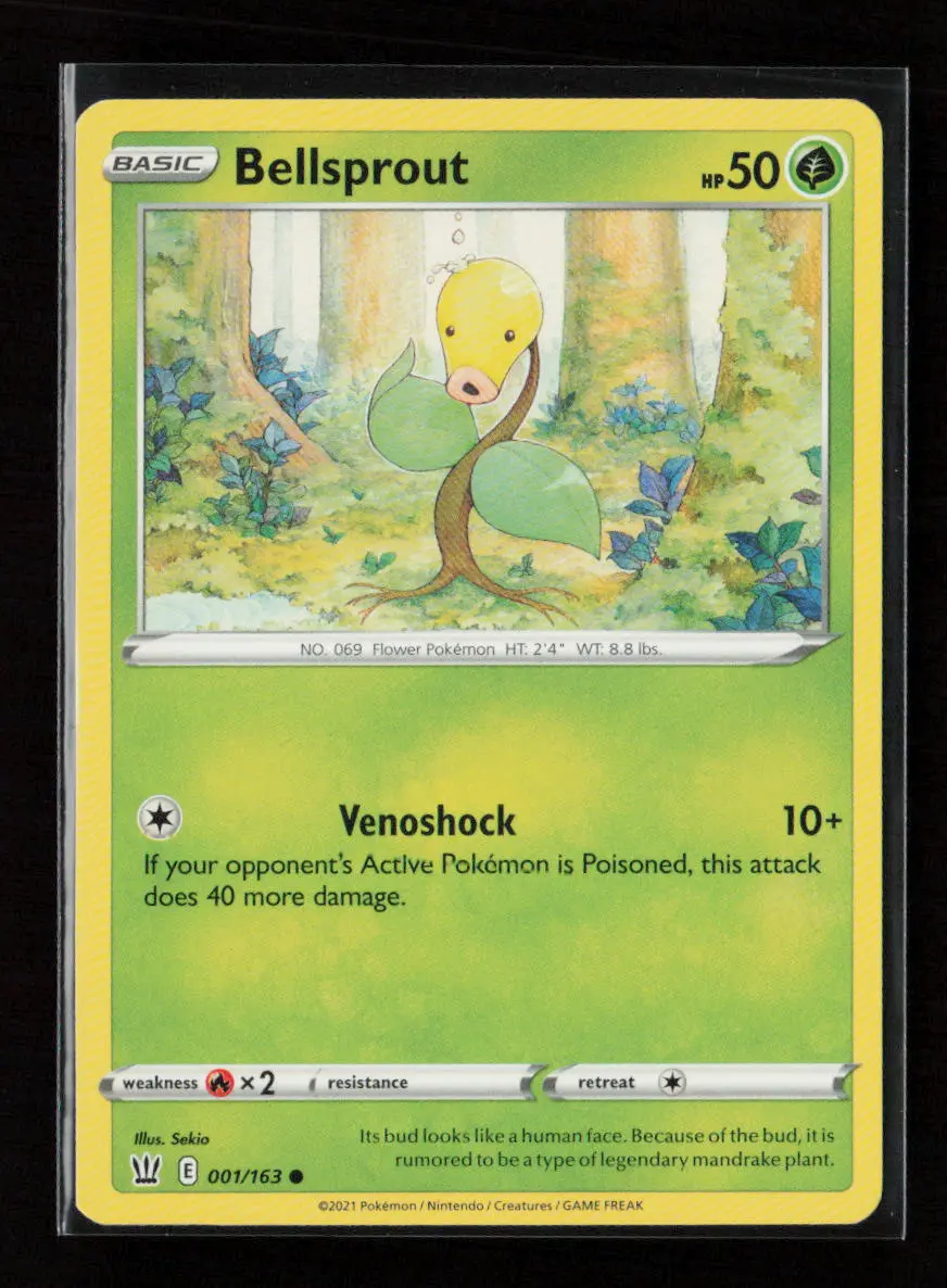 Bellsprout Common Swsh05: Battle Styles 001/163 Lp 1