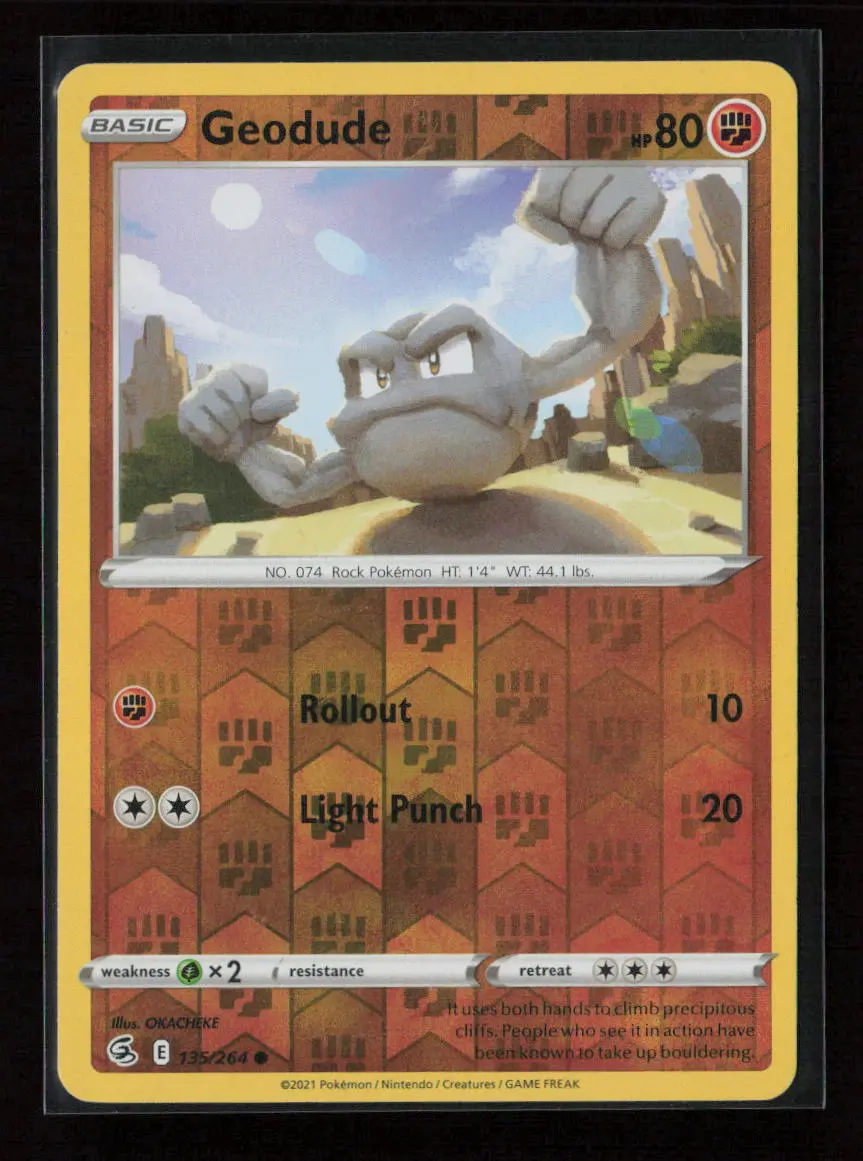 Geodude Common Swsh08: Fusion Strike 135/264 Nm 1