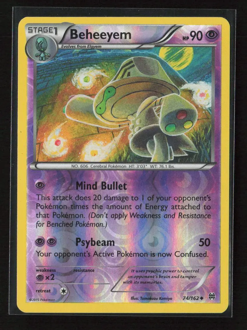 Beheeyem Uncommon Xy - Breakthrough 74/162 Lp 1