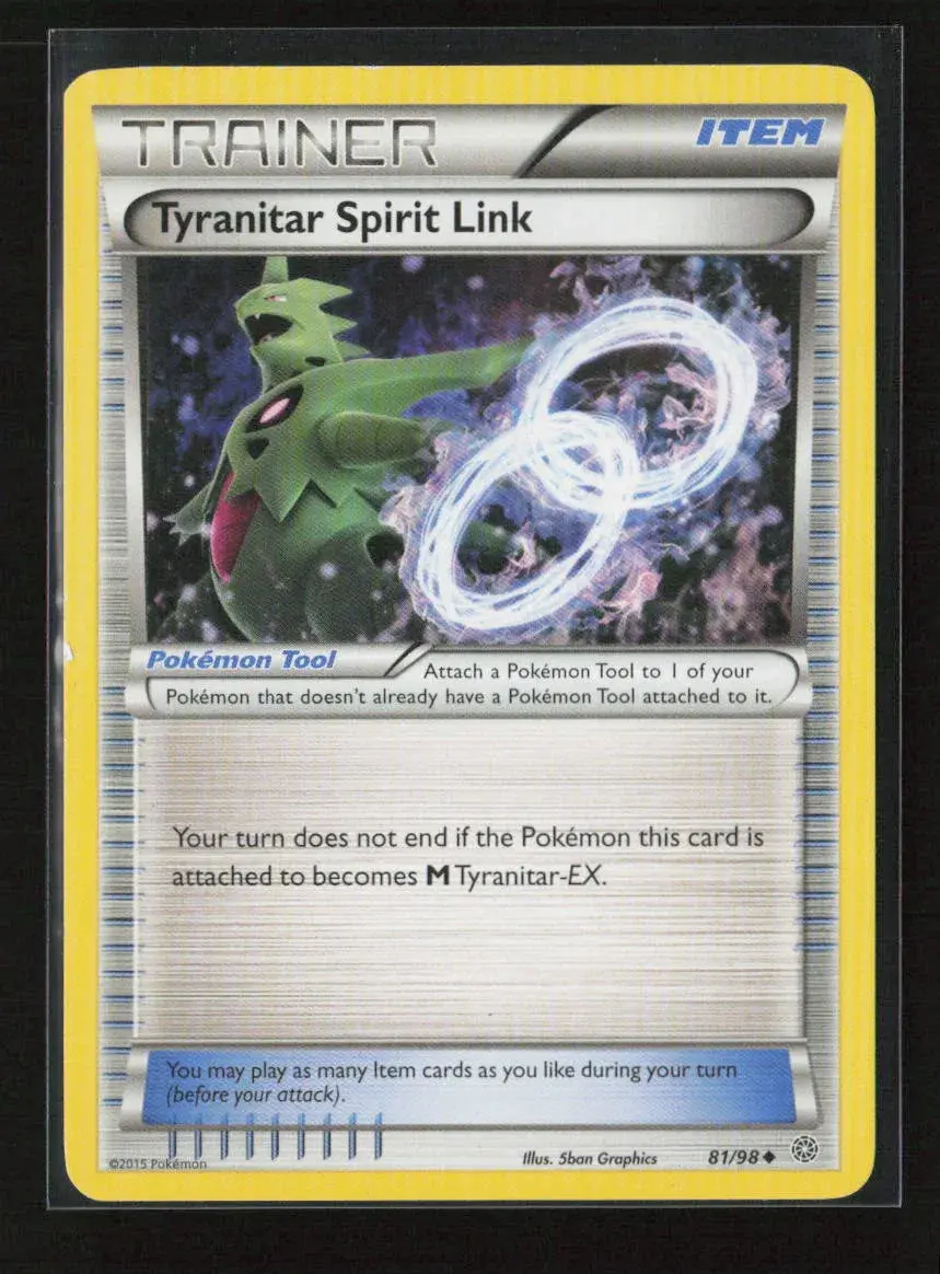 Tyranitar Spirit Link Uncommon Xy - Ancient Origins 81/98 Mp 1