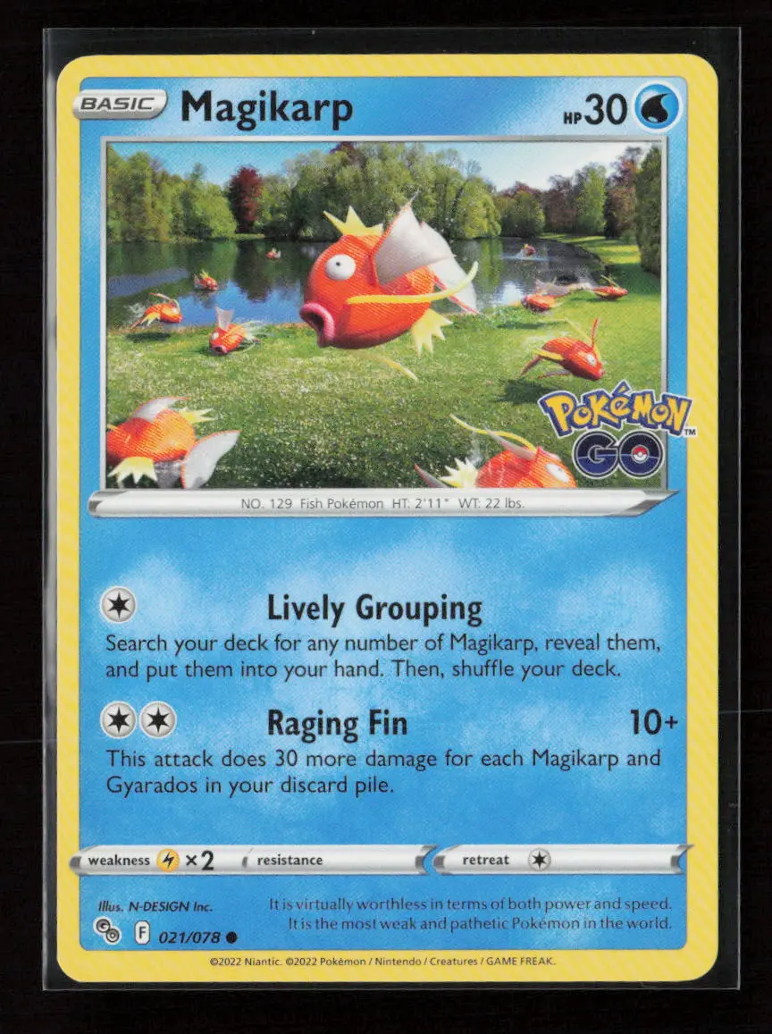 Magikarp Common Pokemon Go 021/078 Nm 1