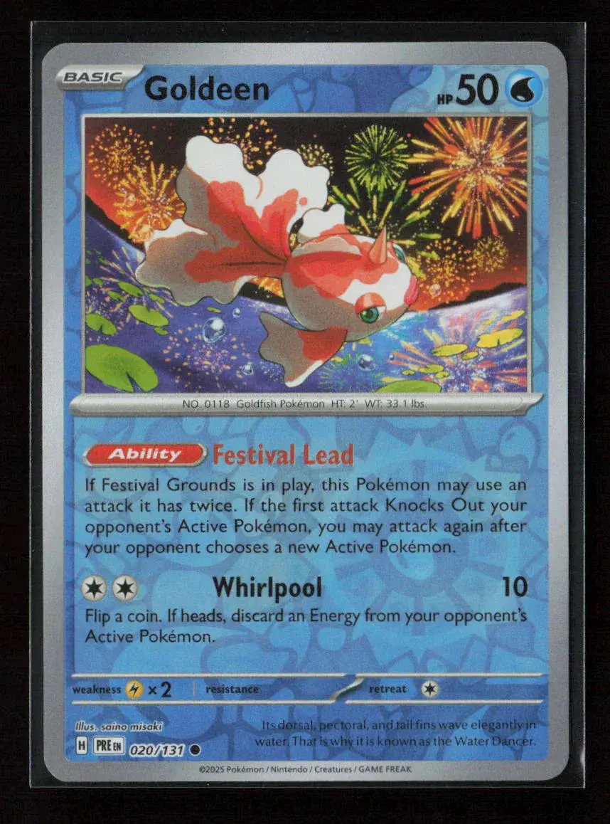 Goldeen Common Sv: Prismatic Evolutions 020/131 Nm 1