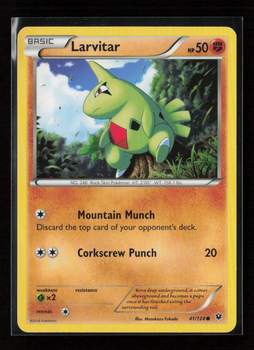 Larvitar (41) Common Xy - Fates Collide 41/124 Mp 1