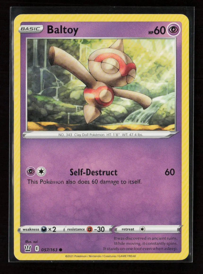 Baltoy Common Swsh05: Battle Styles 057/163 Lp 1