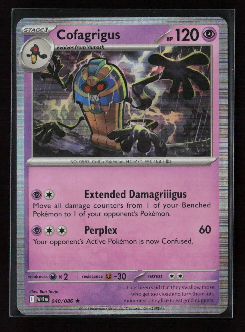 Cofagrigus Rare Sv: White Flare 040/086 Nm 1