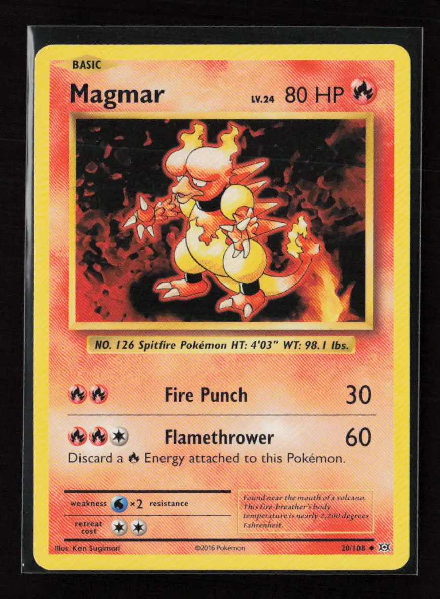Magmar Uncommon Xy - Evolutions 20/108 Lp 1