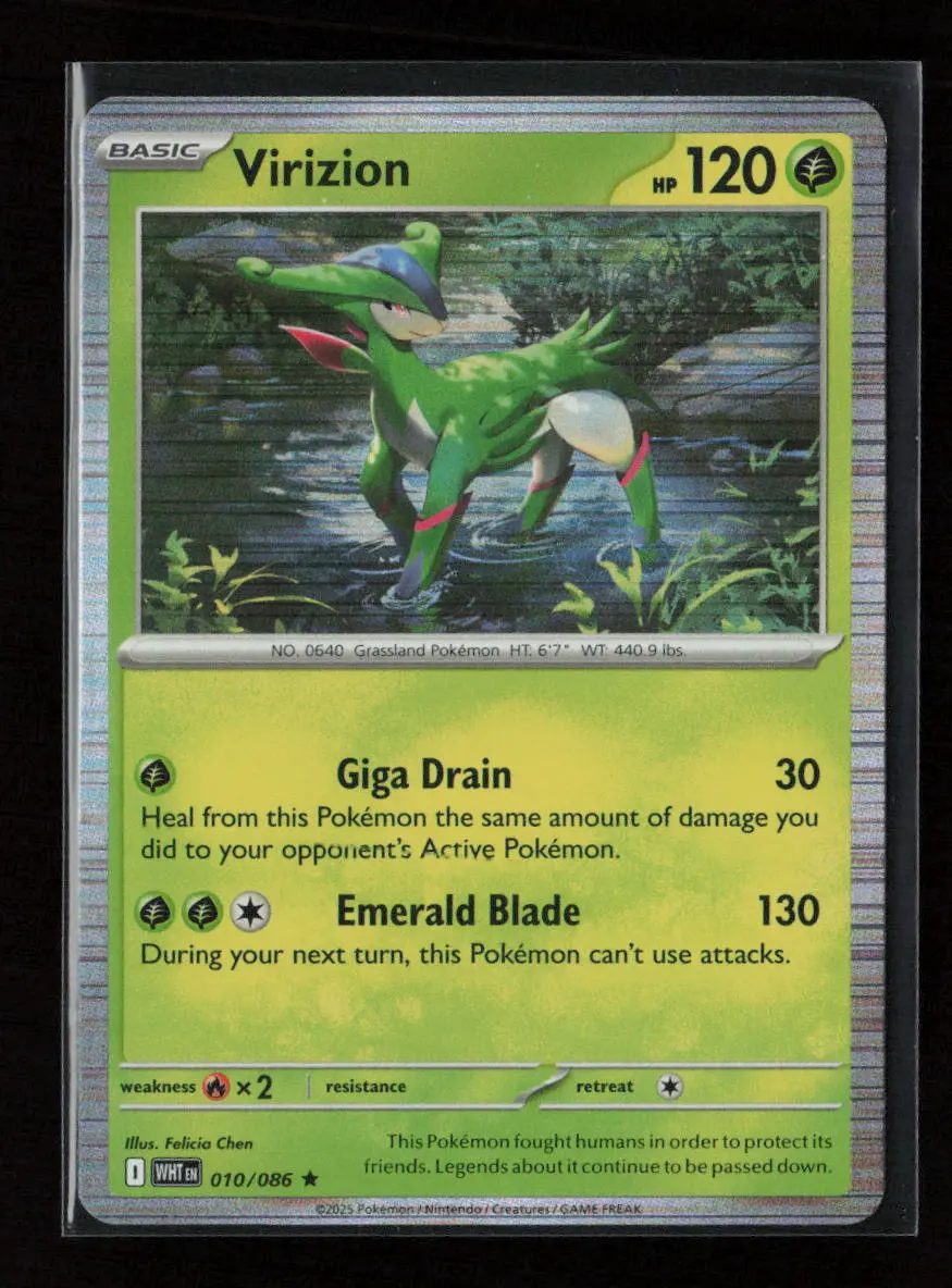 Virizion Rare Sv: White Flare 010/086 Nm 1