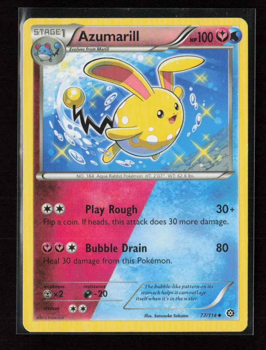 Azumarill Uncommon Xy - Steam Siege 77/114 Lp 1