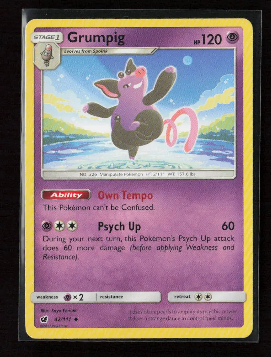 Grumpig Uncommon Sm - Crimson Invasion 42/111 Lp 1
