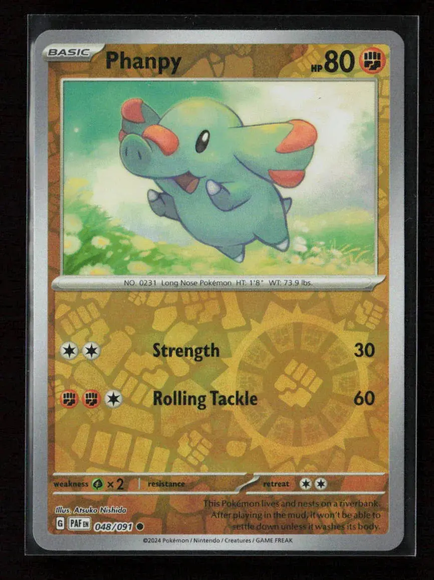 Phanpy Common Sv: Paldean Fates 048/091 Nm 1