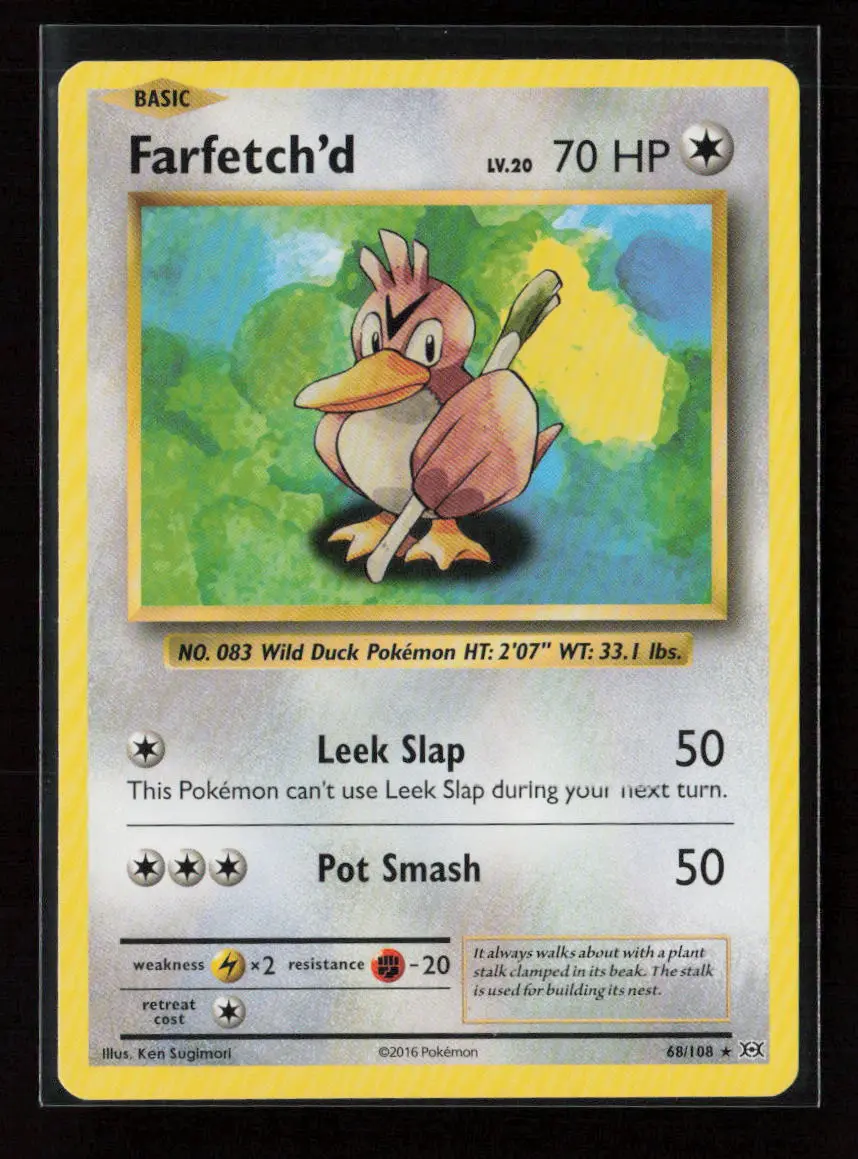 Farfetch'd Rare Xy - Evolutions 68/108 Lp 1