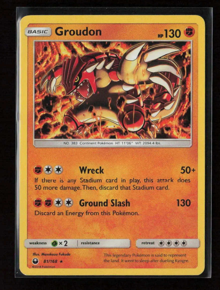Groudon Holo Rare Sm - Celestial Storm 81/168 Nm 1