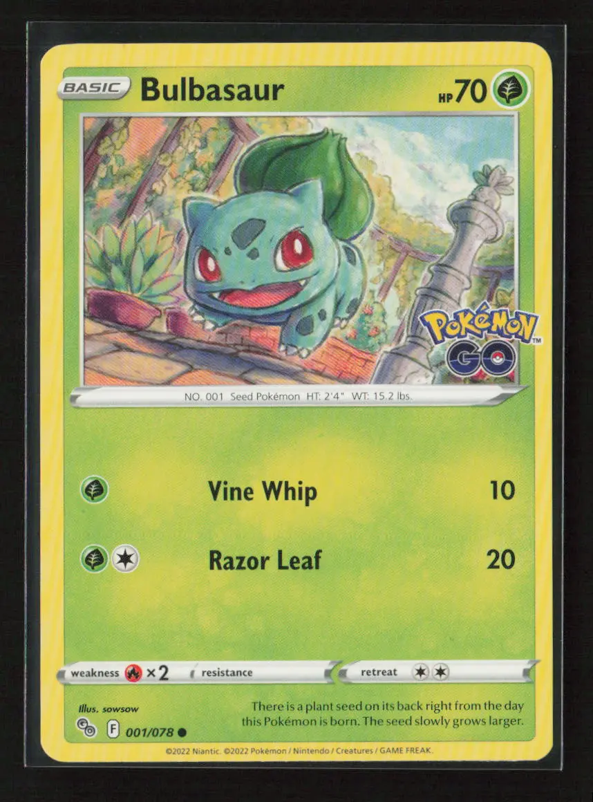 Bulbasaur Common Pokemon Go 001/078 Lp 1