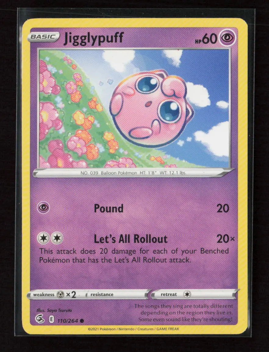 Jigglypuff Common Swsh08: Fusion Strike 110/264 Lp 1