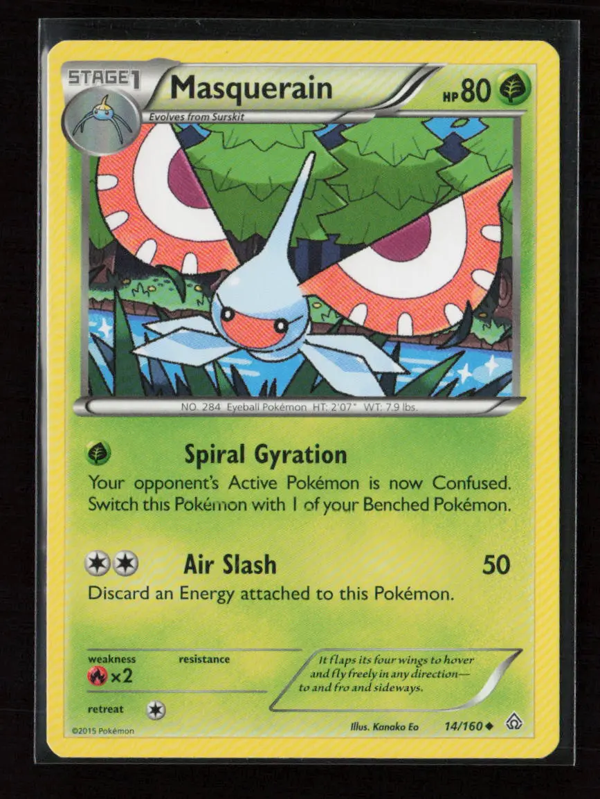 Masquerain Uncommon Xy - Primal Clash 14/160 Lp 1