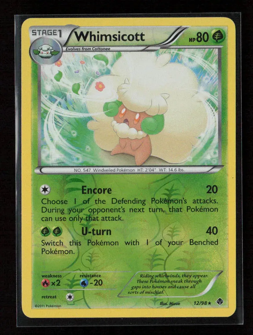 Whimsicott (12) Rare Emerging Powers 12/98 Nm 1