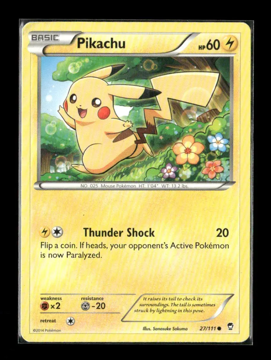 Pikachu Common Xy - Furious Fists 27/111 Lp 1
