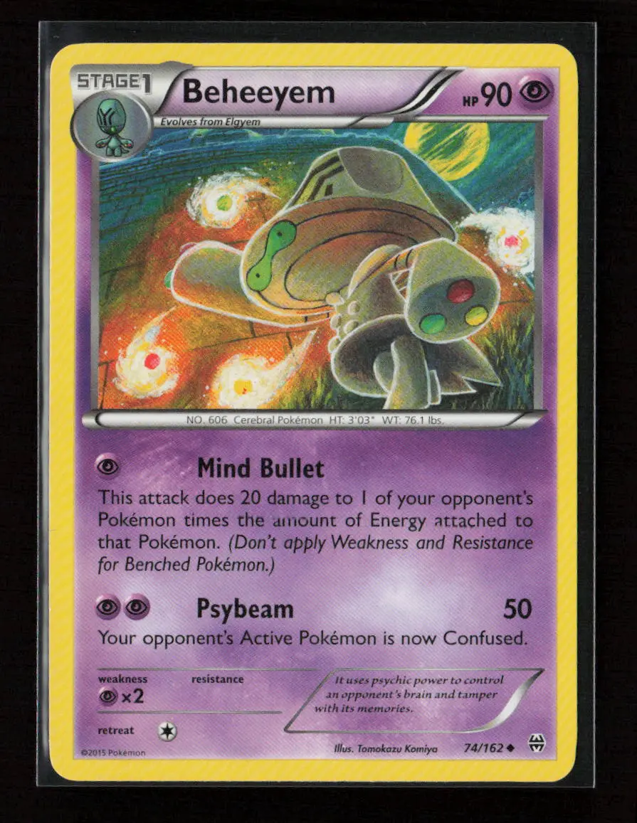 Beheeyem Uncommon Xy - Breakthrough 74/162 Lp 1