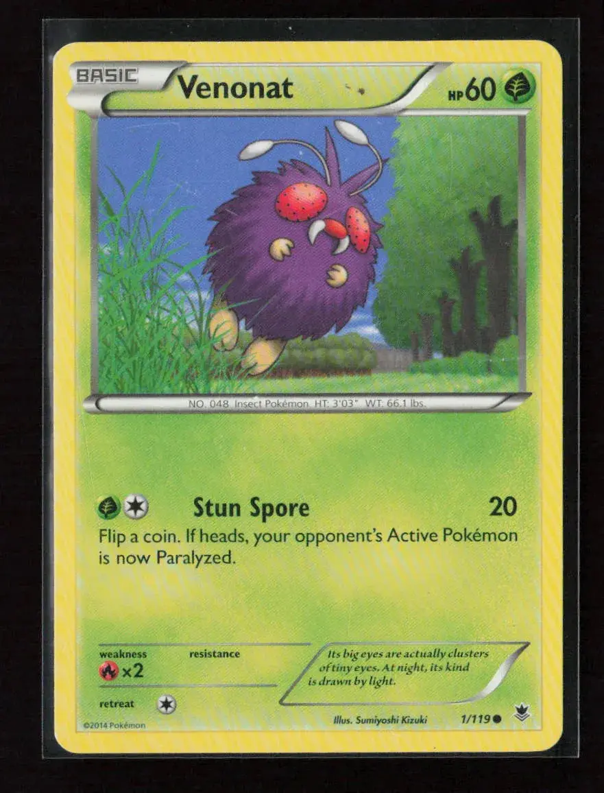 Venonat Common Xy - Phantom Forces 1/119 Nm 1
