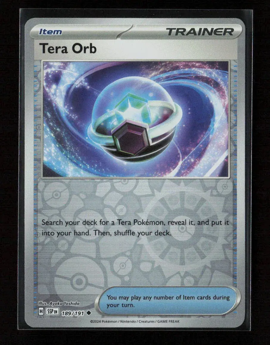 Tera Orb Uncommon Sv08: Surging Sparks 189/191 Nm 1